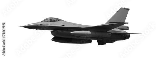 f-16 military jet fighter isolated