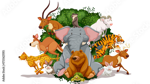 Cute Christmas cartoon dog and cat pets vector illustration art drawing