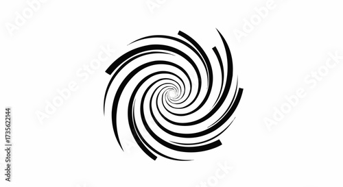 black and white swirl