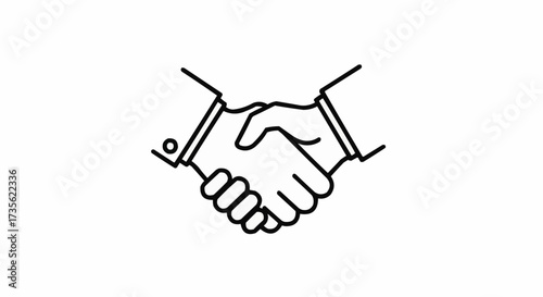 hand shake vector illustration
