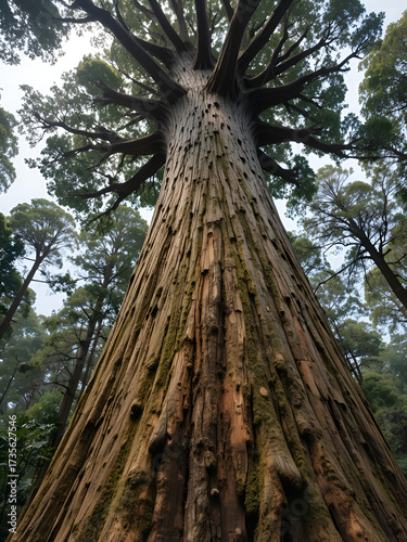 close up of large kauri tree