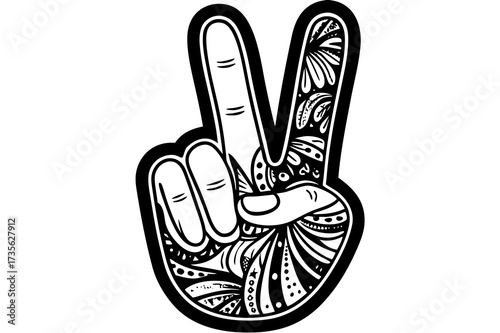 peace sign hand