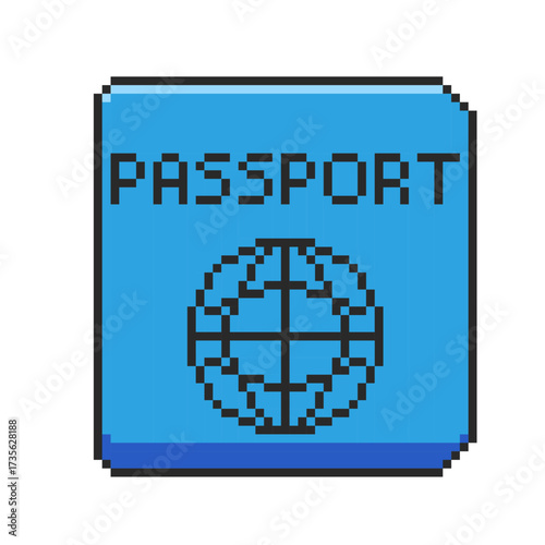 Pixel art Passport game asset design