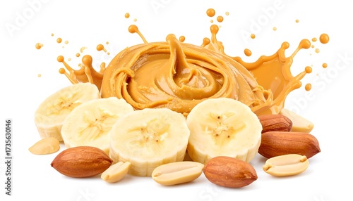 Peanut butter and banana splash