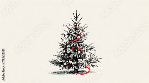  christmas tree, generation AI 