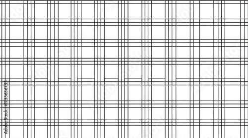 simple black and white square grid seamless pattern, page with continuous square grid, quadrille, quad paper for background, banner, label, card, cover, texture in education theme etc. vector design.