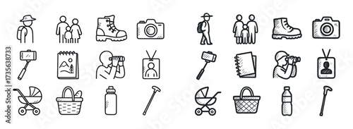 Visitor Icons Grid