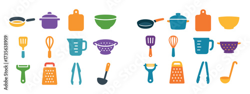 Colorful Kitchen Icons