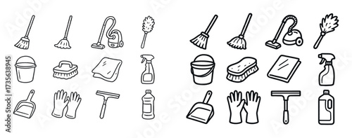 Household Cleaning Icons