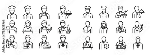 Restaurant Roles Icons