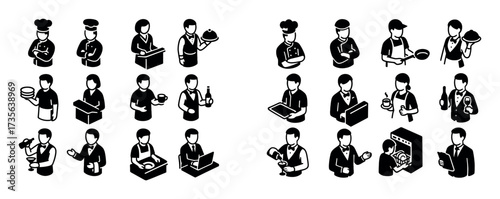 Restaurant Staff Icons
