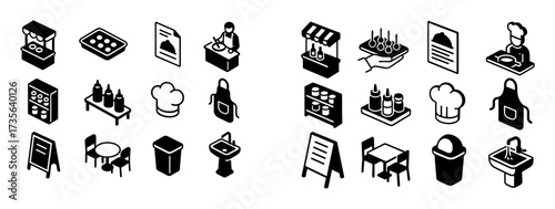 Festival Icons Isometric Grid
