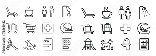 Airport Amenities Icons