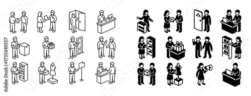 Isometric Store Roles Icons