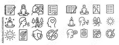 Self-Acceptance Icons Grid