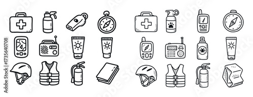 Camping Safety Icons