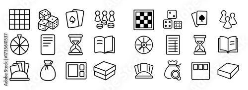 Minimalist Board Game Icons