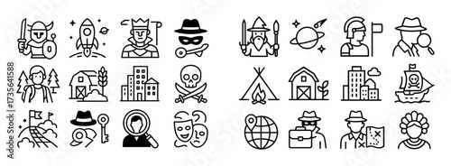 Minimalist Boardgame Icons