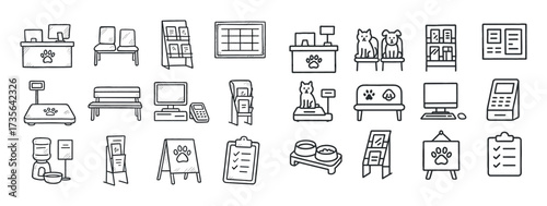 Veterinary Clinic Icons