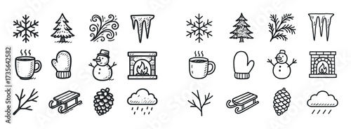 Winter Icons Grid