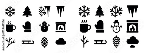 Winter Symbols Icon Set