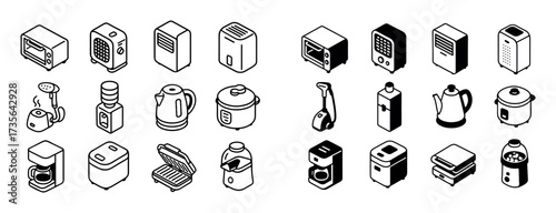 Isometric Appliance Icons