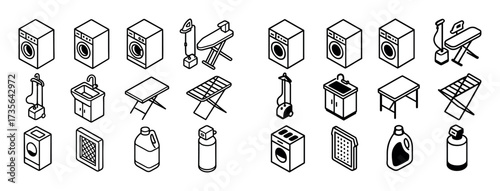 Laundry Appliance Icons