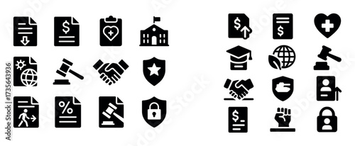 Government Policy Icons