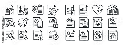 Government Policy Icons