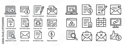 College Admission Icons