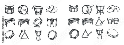 Percussion Instrument Icons