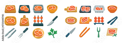 Picnic Meats Icons