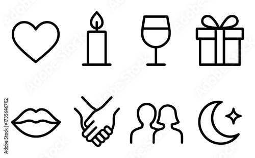 Romantic Date Icons