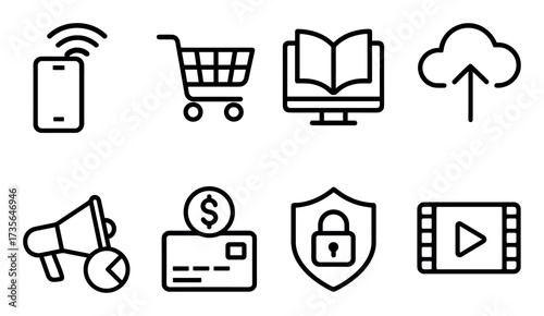 Minimalist Tech Icons