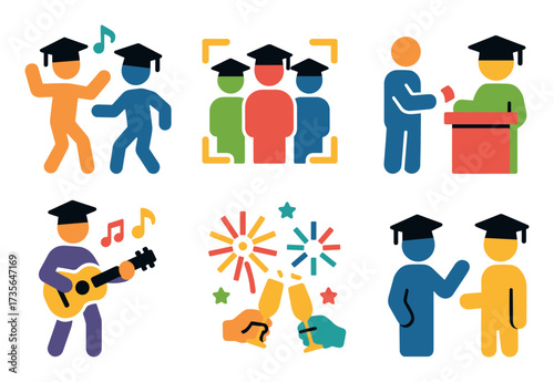 Graduation Party Icons