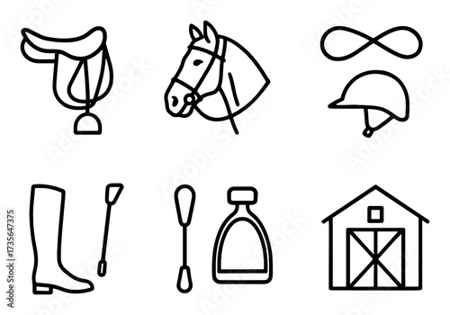 Horseback Riding Icons