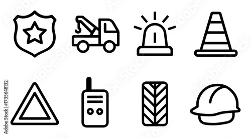 Minimalist Transport Icons