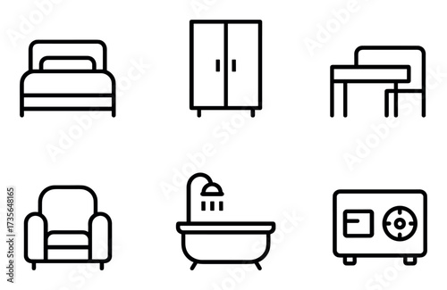 Minimalist Hotel Icons