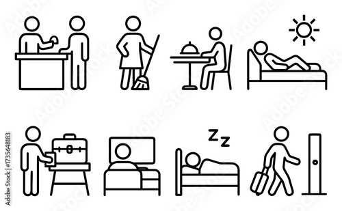 Hotel Room Icons