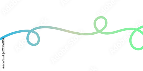 Squiggle Curly Line. Decorative Design Element. vector file illustration. EPS 10