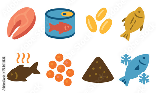 Colorful Fish Icons