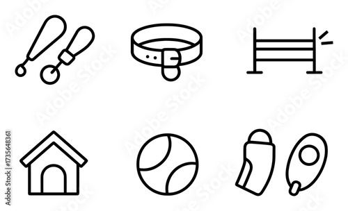 Cynologist Icon Set
