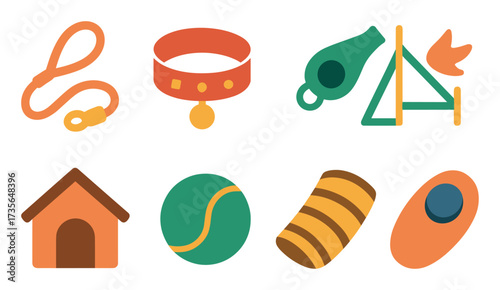 Cynologist Icon Set