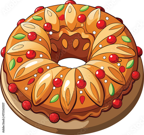 Christmas Fruitcake Traditions traditional dark cake with mixed candied fruits