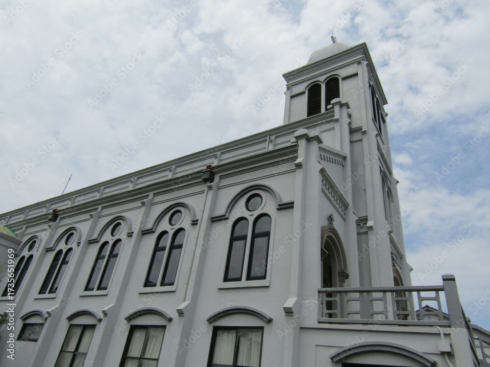 Obraz premium 長崎県平戸市、竣工1929年、鉄筋コンクリート造の紐差教会