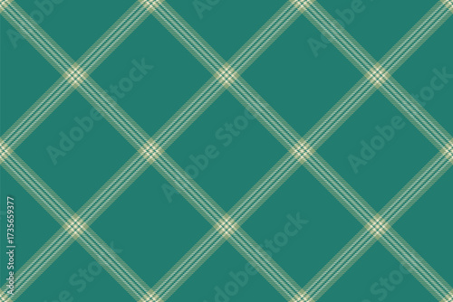 Elegant plaid pattern with teal backdrop. Versatile for textile design, backgrounds, or creative projects requiring a sophisticated, textured feel.