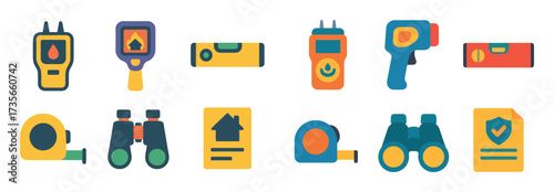 Roofer Inspection Icons