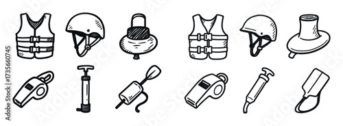 Kayak Safety Icons