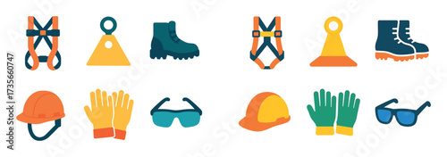 Roofer Safety Icons