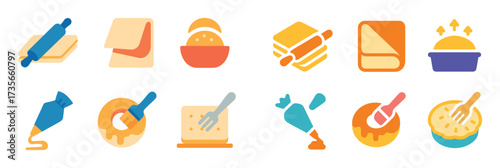 Pastry Techniques Icons